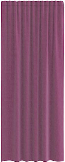 vidaXL Set Curtains Window with Tab Tops Purple 140x225cm
