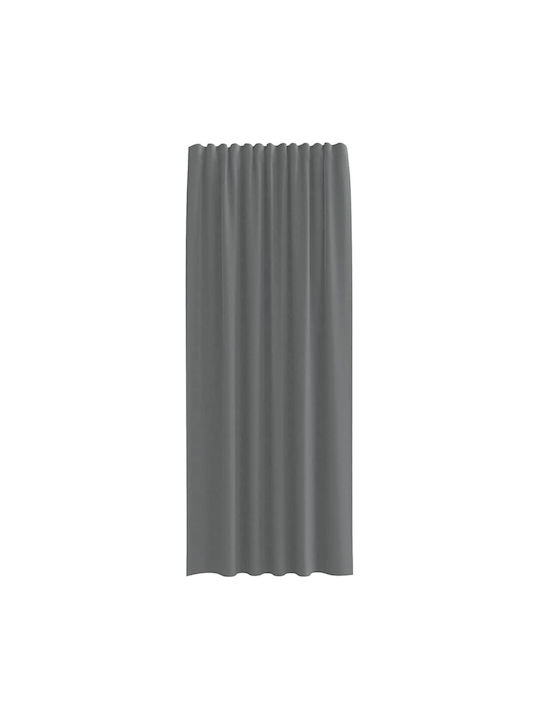 vidaXL vidaXL Vorhänge Fenster mit Oberer Registerkarte Dunkelgrau 140x225cm