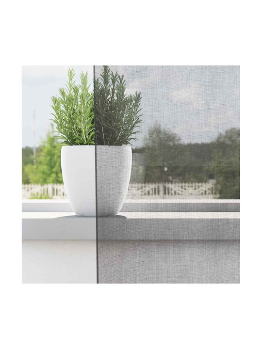 vidaXL vidaXL Set Vorhänge Fenster mit Oberer Registerkarte Dunkelgrau 140x175cm