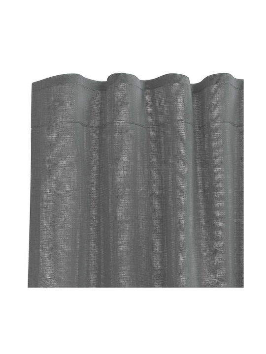 vidaXL vidaXL Set Vorhänge Fenster mit Oberer Registerkarte Dunkelgrau 140x175cm
