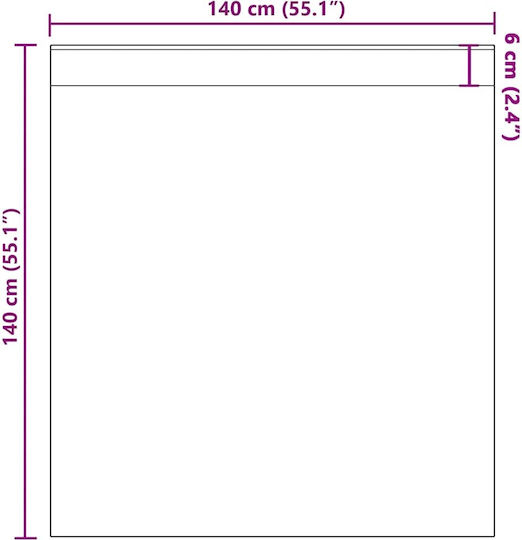 vidaXL Set Perdele Fereastra Cu Bretele Voile Maro Deschis 140x140cm