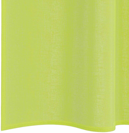 vidaXL Set Perdele Fereastra Cu Bretele Voile Verde Măr 140x175cm