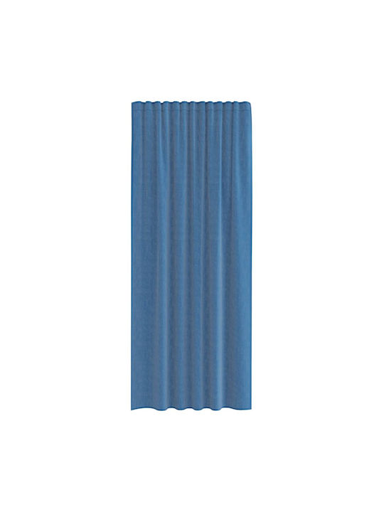vidaXL Set Window Curtains with Tab Tops Royal Blue 140x225cm