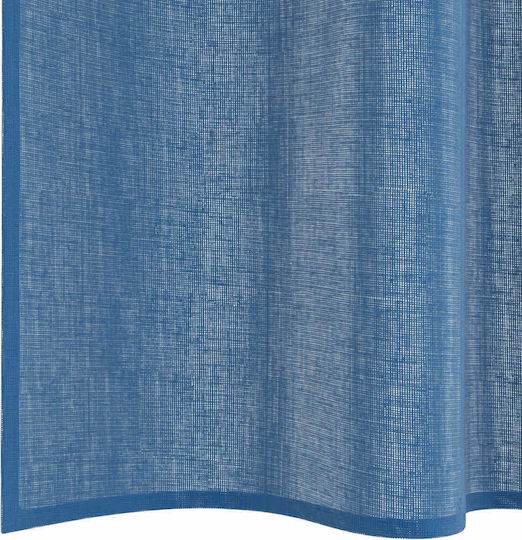 vidaXL Комплект Пердета И Завеси С Презрамки Voile Син Роял 140x225см