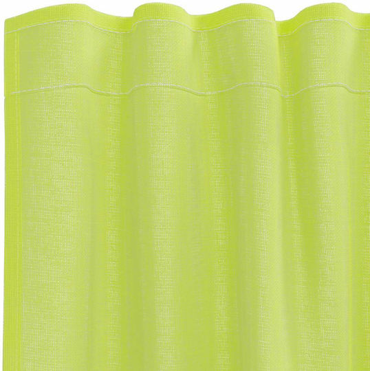 vidaXL Set Window Curtains with Tab Tops Apple Green 140x225cm