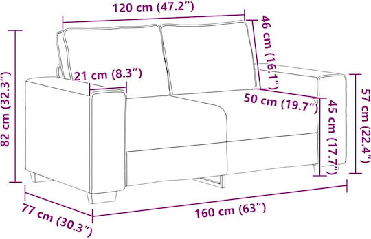 vidaXL Wohnzimmermöbel-Set 3-Sitzer & 2-Sitzer