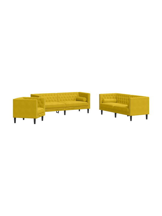 Living Room Furniture Set 3-Seater & 2-Seater & Armchair