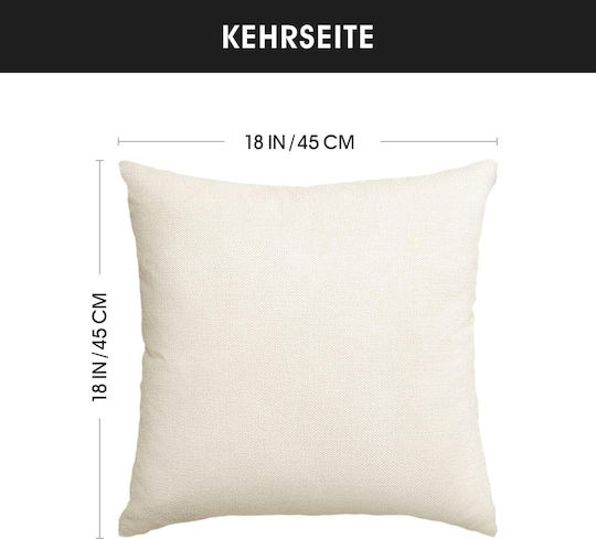 Artoid Mode Decorative Pillow Case Orange 50x50cm