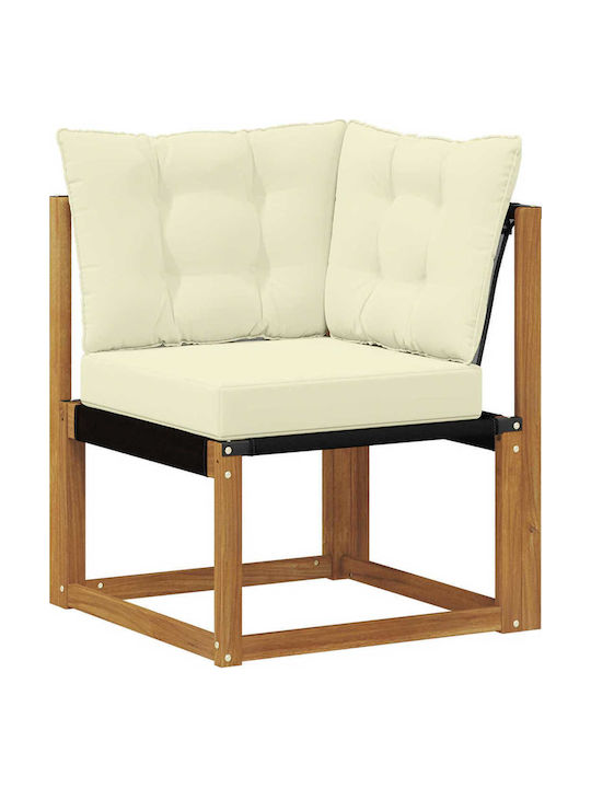 Canapea De Colț De Exterior Din Lemn Cu Perne 304x187.5x73cm