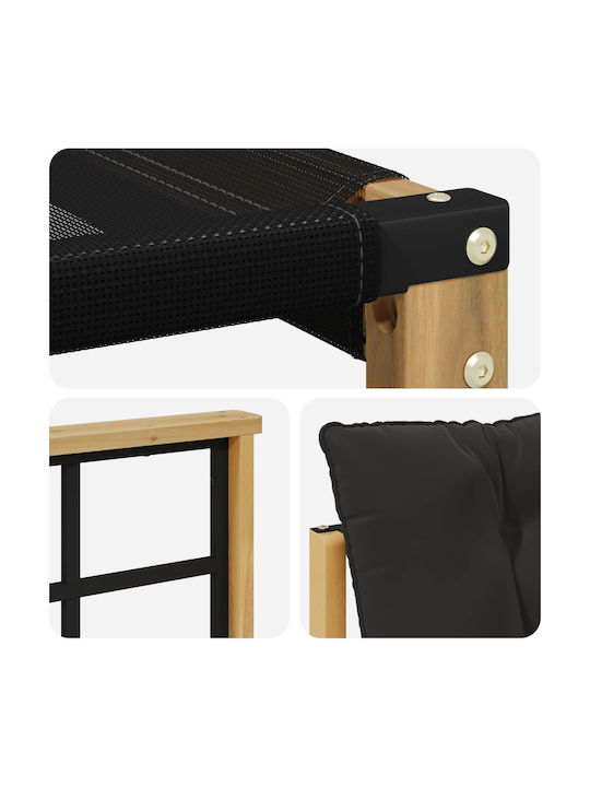 Ecksofa Outdoor-Hölzernes mit Kissen 306x187.5x73cm