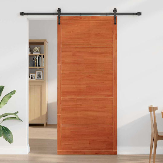 Ușă Tip Hambar Ceară de Îmbătrânire 100 x 2,5 x 208 Cm 42047137 Maro