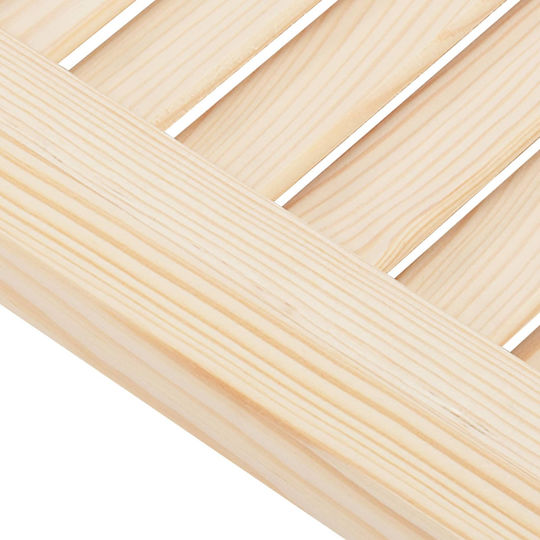 Πόρτες Swing 2 Pcs Φυσικό Μασίφ Ξύλο Πεύκου 42047168 Καφέ