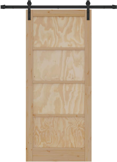 Schiebetür Natürliche 86 x 198,5 cm Massivholz Kiefer Braun