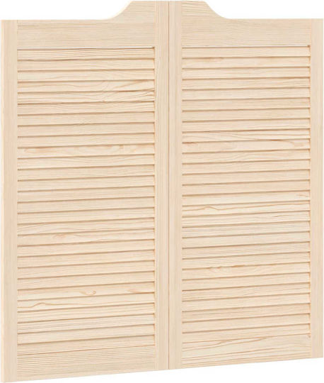 Swing Türen 2 Stück Natur Massivholz Kiefer 42047172 Braun