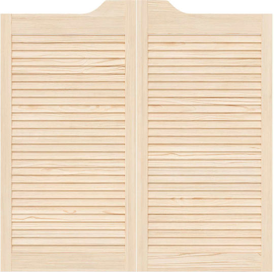 Swing Türen 2 Stück Natur Massivholz Kiefer 42047172 Braun