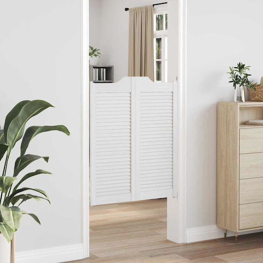 Doors Swing White 100 x 40 cm Solid Pine Wood 42047177 White
