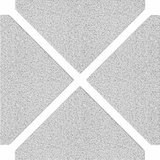 vidaXL Стойка За Чадър Бетонна Сива 41x41x5см 4 Бройки