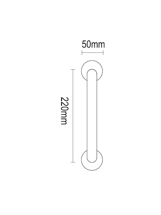 Viometale Handle Front Door 220mm Bronze