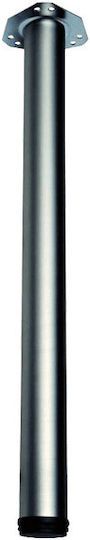 Import Hellas A131 Metallic Furniture Leg with Regulator 6x6x71cm Matte Nickel 71 A131