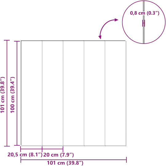 vidaXL Laminate Flooring 8mm 42034075