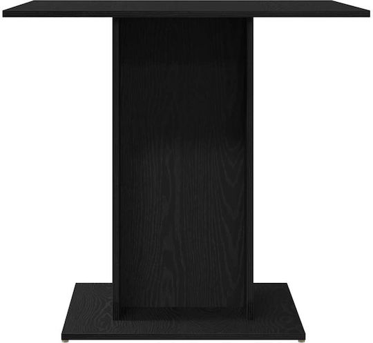 Esstisch aus Holz Schwarz Eiche 80x80x75cm