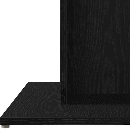 Esstisch aus Holz Schwarz Eiche 80x80x75cm