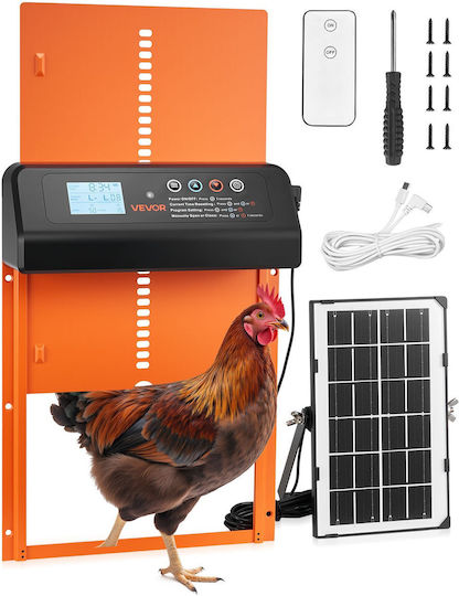 Vevor Automatic Chicken Coop Door with Solar Panel 25x35cm