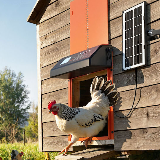 Vevor Automatic Chicken Coop Door with Solar Panel 25x35cm
