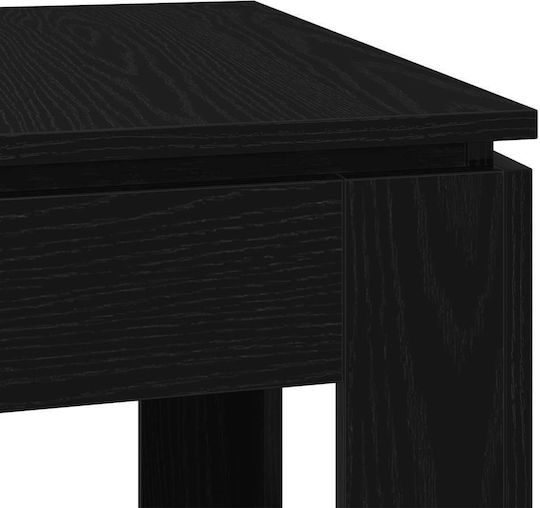 Τραπέζι Τραπεζαρίας Ξύλινο Μαύρη Δρυς 120x60x76εκ.