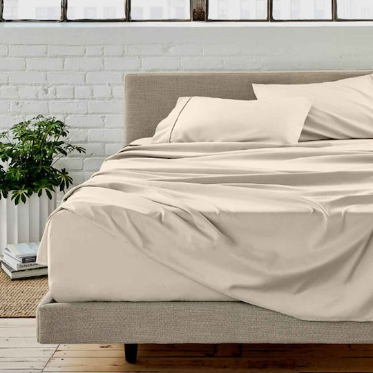 Astron Italy Υπέρδιπλο 160x200+40εκ. με Λάστιχο Beige