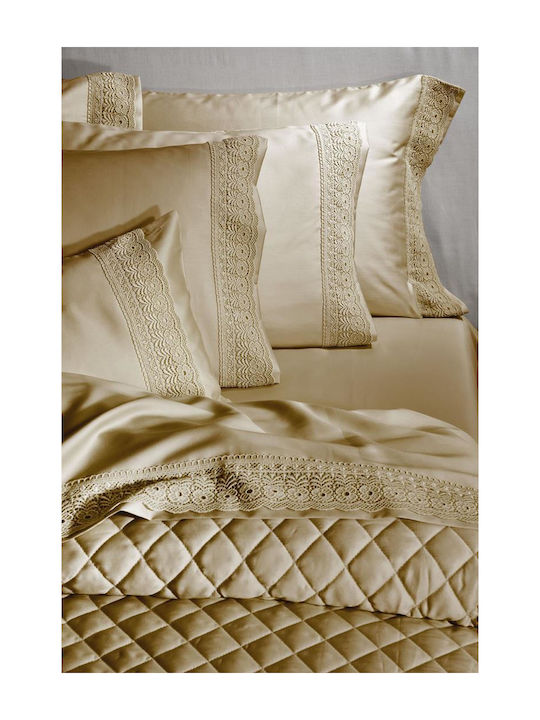 Down Town Home Sheet Sets Queen 245x290cm. Sand 4pcs