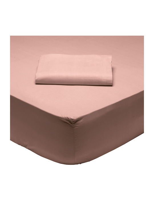 Das Home Sheet Semi Double with Elastic 120x200+35cm. 1011 Pink