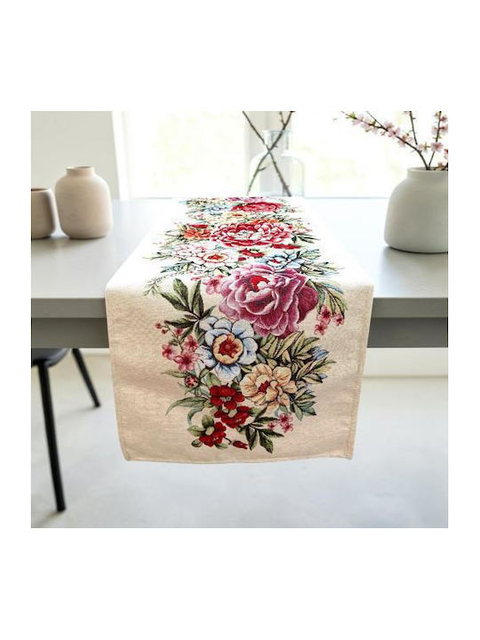 Linea Home Checkered Tablecloth Set 5 Pieces Carmen Damask 140x140cm