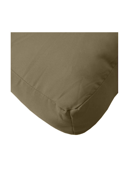 vidaXL Garden Chair Cushions with Backrest Taupe 3 Pieces