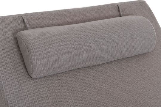 HomeMarkt Waterproof Sunbed Cushion with Backrest Olefin Fishbone
