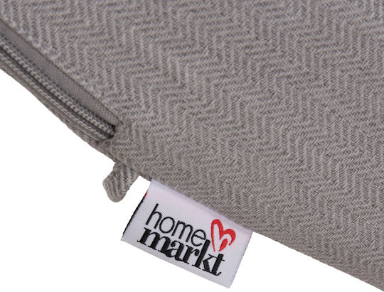 HomeMarkt Waterproof Sunbed Cushion with Backrest Olefin Herringbone
