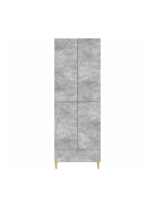 Βιβλιοθήκες Γκρι Σκυροδέματος (2τμχ) 66x34.5x95εκ.