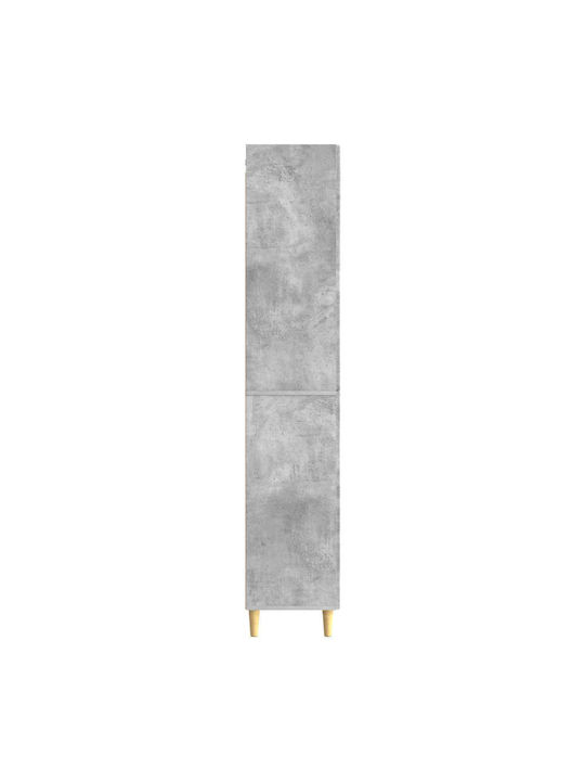 Βιβλιοθήκες Γκρι Σκυροδέματος (2τμχ) 66x34.5x95εκ.