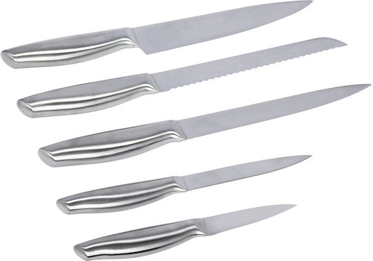 Cryspo Trio Block Hollow Knife Set with Stainless Steel Base 6 Pieces