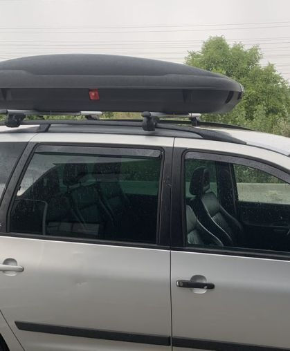 Autodachboxen Mit Doppelseitigem Öffnen Gewicht 400lt Schwarze Kohlenstofffarbe BA400/PA/DS