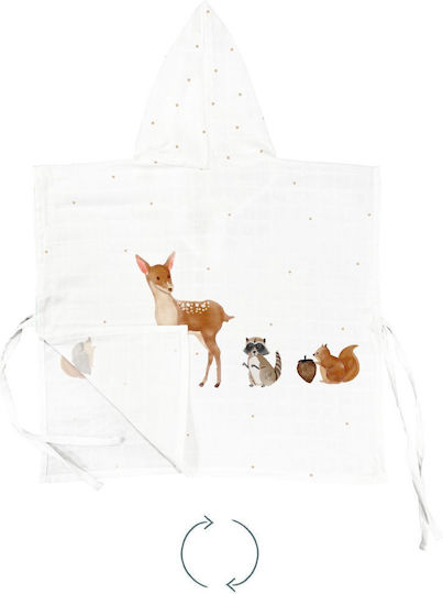 SteweHome Kinder Strandponcho Für Kinder 3 4 Jahre Baumwolle Tierisches Design