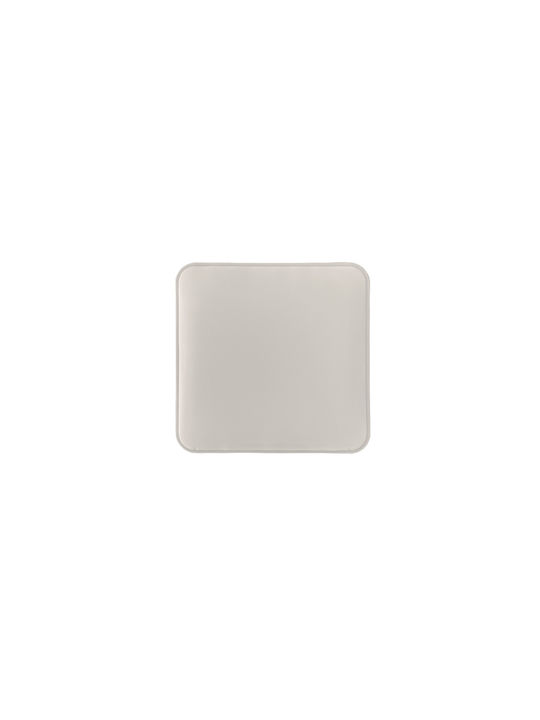 Garden Stool Outdoor Polypropylene 685700 with Beige Cushion 28x28x47cm
