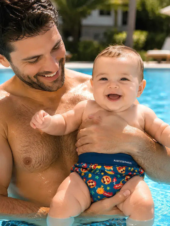 Επαναχρησιμοποιούμενο Μαγιό Πάνα Αγόρι Marcus & Marcus 3-6 Μηνών Λιονταράκι