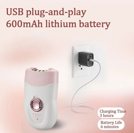 Kemei Αποτριχωτική Μηχανή Epilator για Πρόσωπο & Μπικίνι KM-196