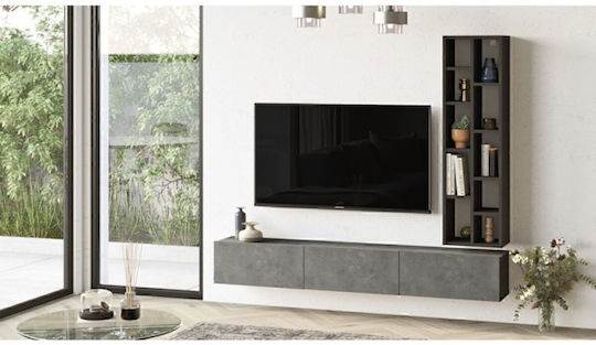 Bibliotecă Living Gri M175xL27xÎ145cm
