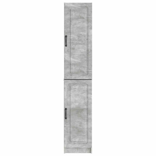 vidaXL Coloană De Baie De Perete M33xA34.5xÎ87cm Gri