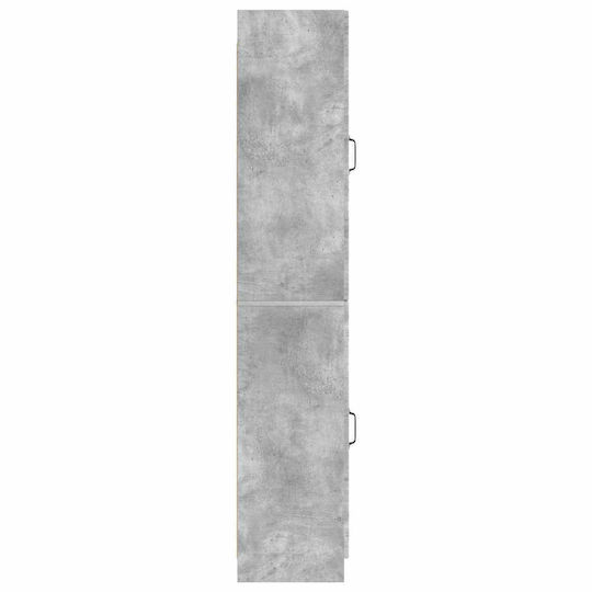 vidaXL Coloană De Baie De Perete M33xA34.5xÎ87cm Gri