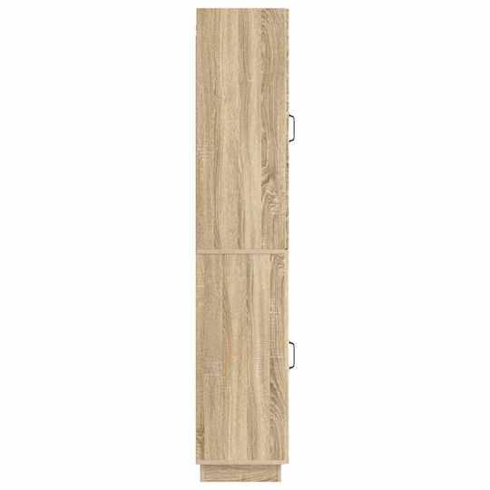 vidaXL Bathroom Column Cabinet Wall Hung M33xD34.5xH87cm Sonoma