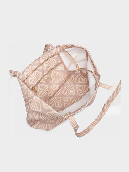 Nolah Coralenia Beach Bag Canvas Pink