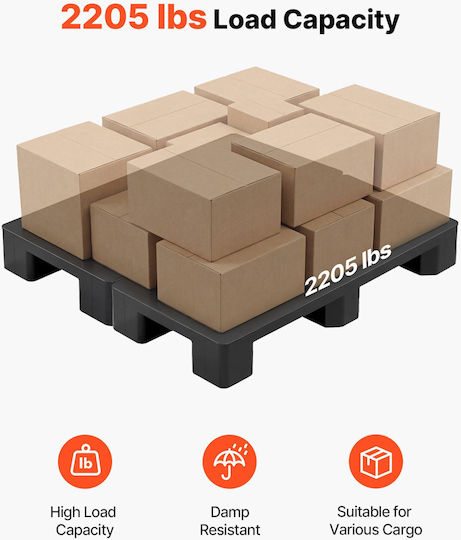 Vevor Stacker for Load Weight up to 1t in Black Colour